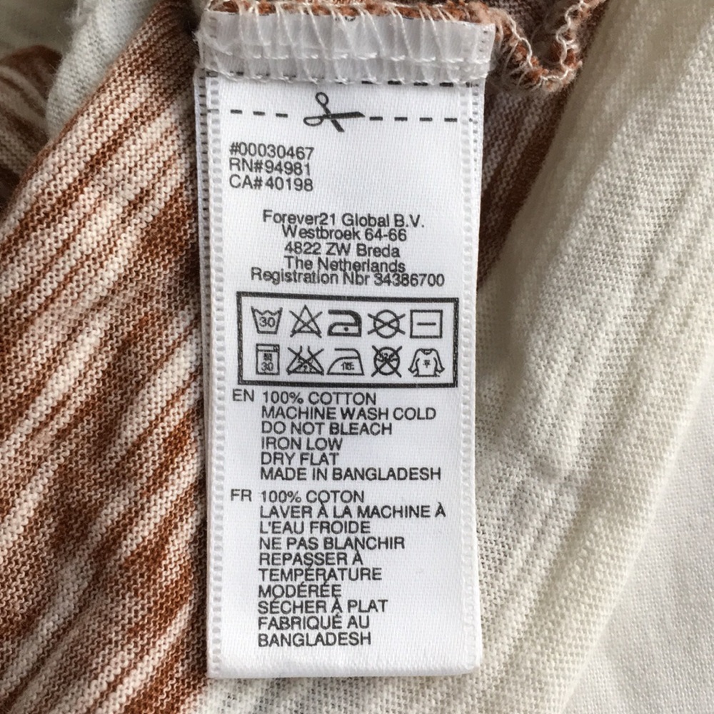 Rust Striped Racerback Tank Top - Picture 3 of 5